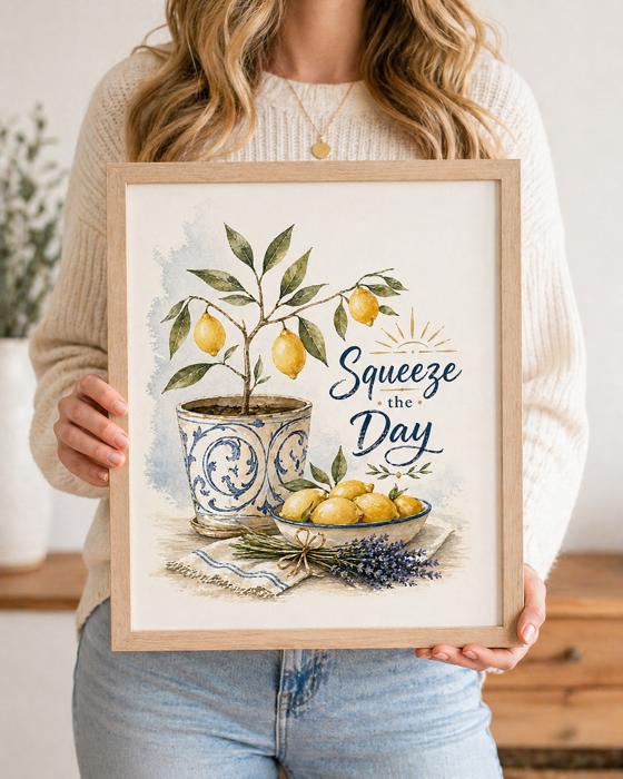 Squeeze the Day Art Print