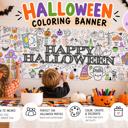  Happy Halloween 20x72" Coloring Party Banner