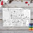  Christmas Busy Page Place Setting for Kids