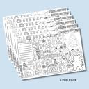  Christmas Busy Page Place Setting for Kids