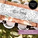  Hello, Spring! Coloring Table Runner