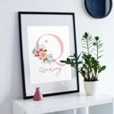  Custom Floral Art Print | Nursery or Bedroom Decor