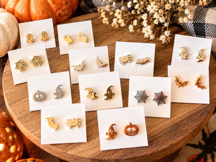 Stainless Steel Halloween Earrings | 6 Styles
