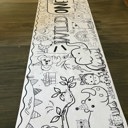  Wild ONE Coloring Table Runner, 20x72"