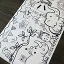  Wild ONE Coloring Table Runner, 20x72"