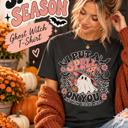  Womens Halloween Ghost Witch T-Shirt, I Put a Spell on You Tee, Comfort Colors Shirt