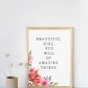 Floral Nursery Watercolor Floral Nursery Prints | 5 Styles to choose from