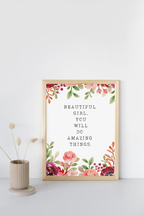 Watercolor Floral Nursery Prints | 5 Styles to choose from