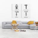  4 Vintage Wine Opener Prints