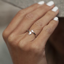  Dainty Semicolon Ring