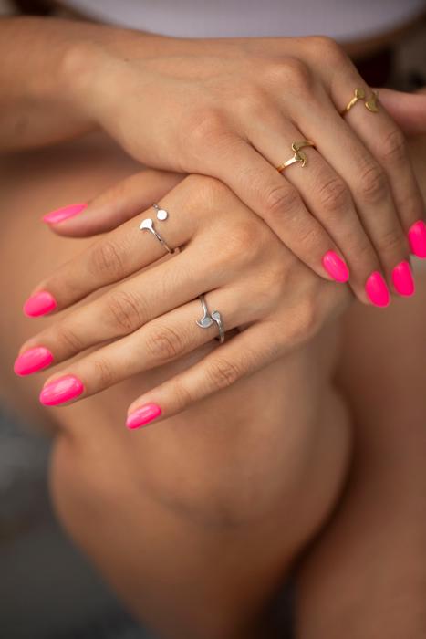 Dainty Semicolon Ring