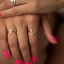  Dainty Semicolon Ring