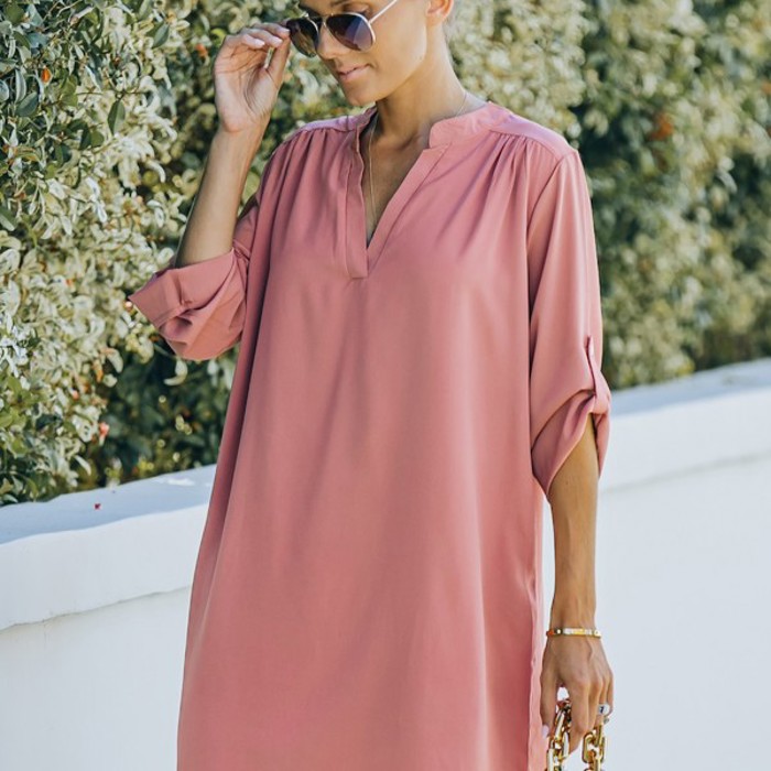 Shirt Dress with Pockets 