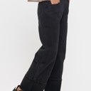  CUFFED WIDE LEG JEANS