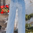  CUFFED WIDE LEG JEANS
