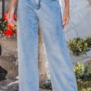  CUFFED WIDE LEG JEANS