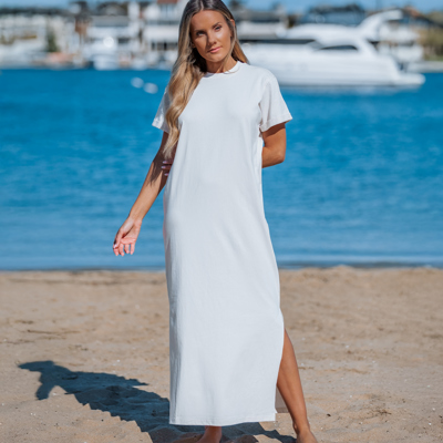 Relaxed Maxi Tee with Side Slits
