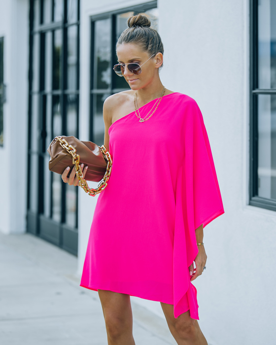 ONE SHOULDER STATEMENT DRESS