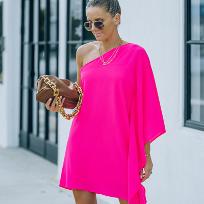 ONE SHOULDER STATEMENT DRESS