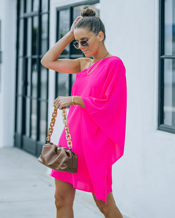 ONE SHOULDER STATEMENT DRESS