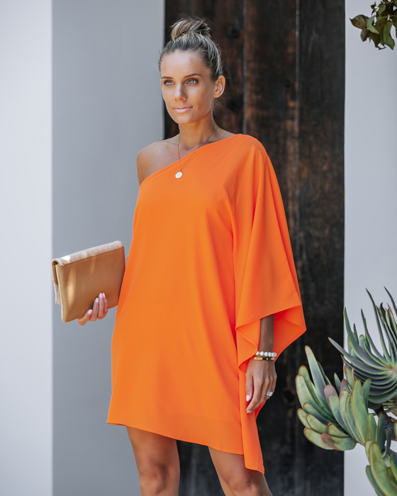 ONE SHOULDER STATEMENT DRESS