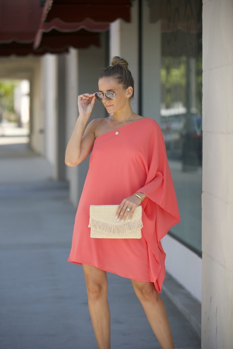 ONE SHOULDER STATEMENT DRESS
