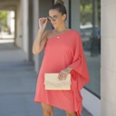  ONE SHOULDER STATEMENT DRESS