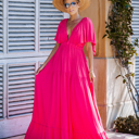 Small Fuchsia The Maxi Dress