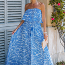  Strapless Maxi Dress