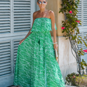  Strapless Maxi Dress