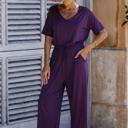  SHORT SLEEVE JERSEY JUMPSUIT