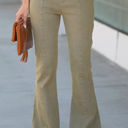  Washed Elastic Waist Flare Pants