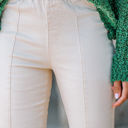 Large Arctic Wolf Washed Elastic Waist Flare Pants