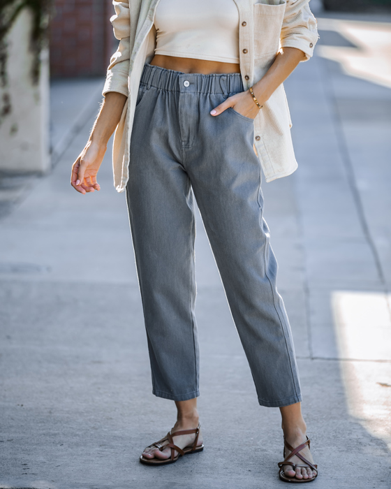 ELASTIC WAIST PANTS