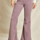  Corduroy  Elastic Waist Flare Pants