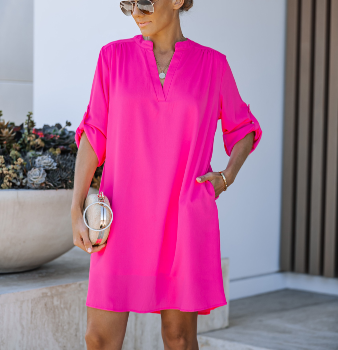 Shirt Dress with Pockets 