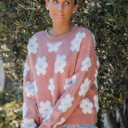  Flower Sweater Top