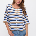 RELAXED FIT FRONT BUTTON CARDIGAN