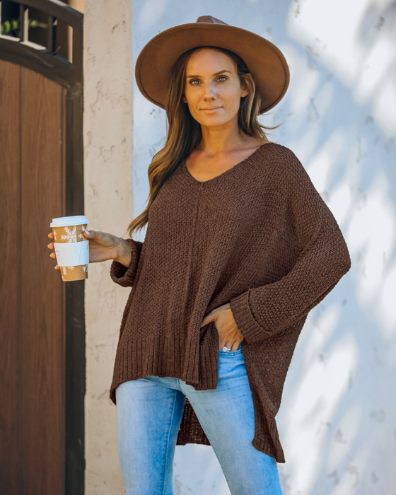 BREEZE SWEATER WITH SIDE SLITS