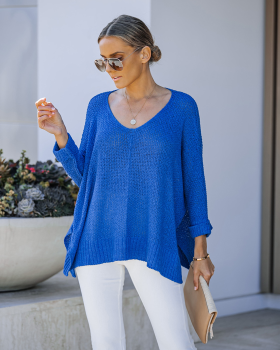 BREEZE SWEATER WITH SIDE SLITS