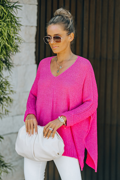 BREEZE SWEATER WITH SIDE SLITS