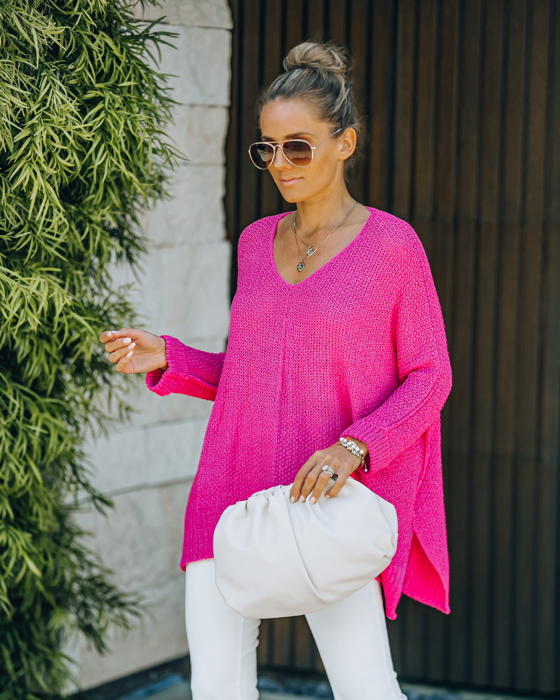 BREEZE SWEATER WITH SIDE SLITS