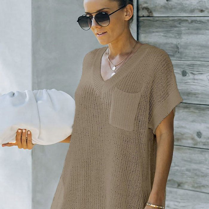 Side Slit Knit Top