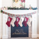  Christ Centered Christmas Advent Calendar | 25 Days of Bible Scriptures & Christ Images | Traditional Red and Green