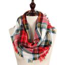 Holiday Plaid Classic Woven Plaid Infinity Scarf - 6 Styles