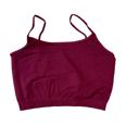 Dark Burgundy Half Camis For Layering | Regular & Plus Size