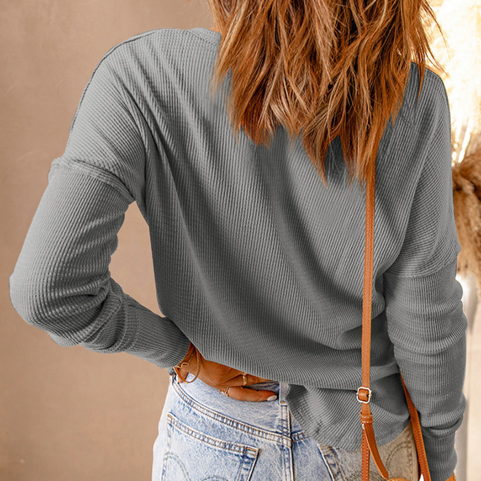 Collins Waffle Henley| S-2XL