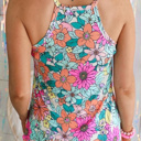  Daisy Floral Halter Tank| S-XL