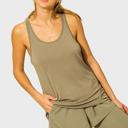 Small Olive Racerback Workout Tank