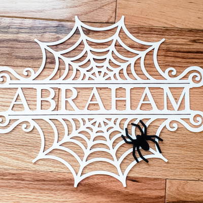 Halloween Spider Web Door Hanger